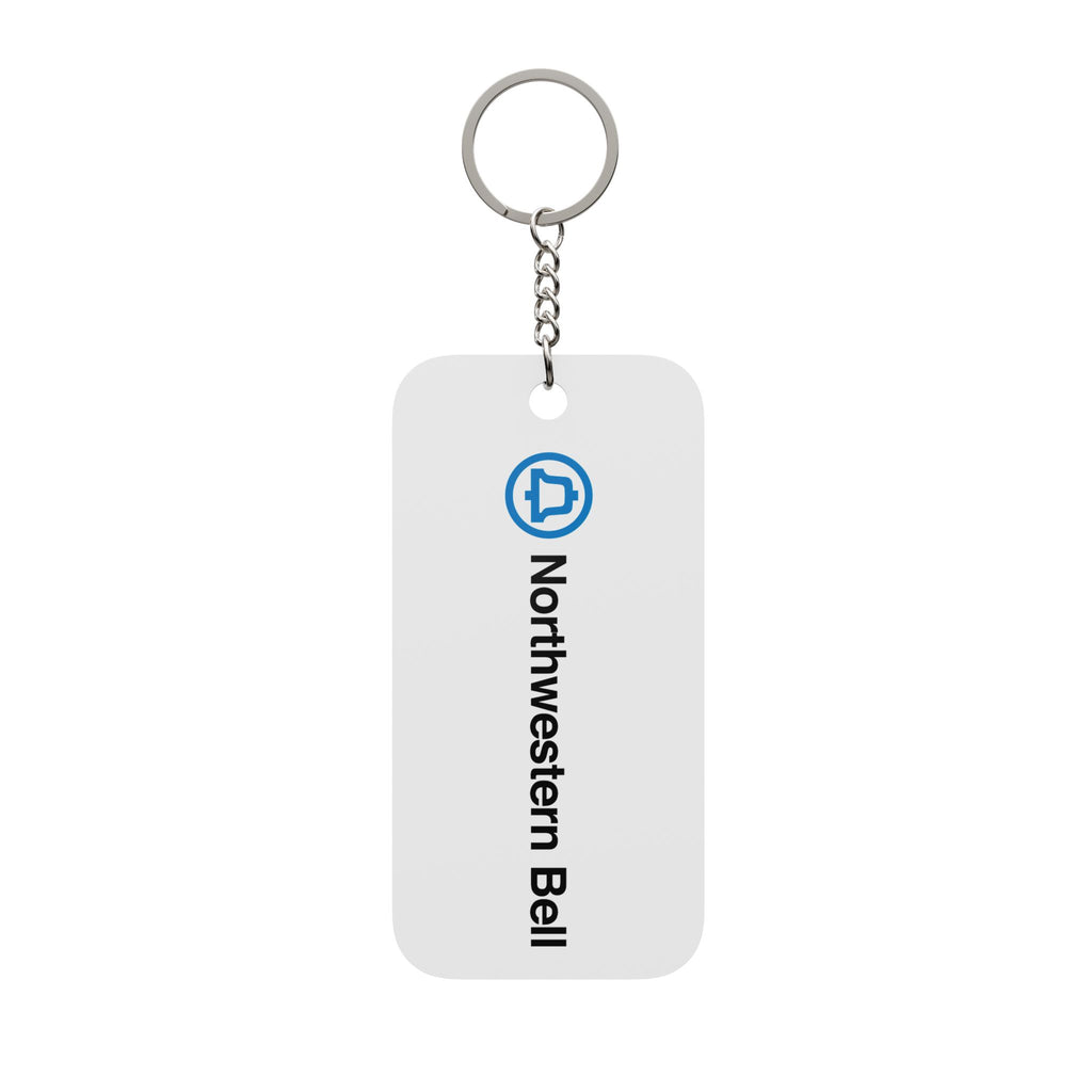 Northwestern Bell Double-Sided Keychain Charm