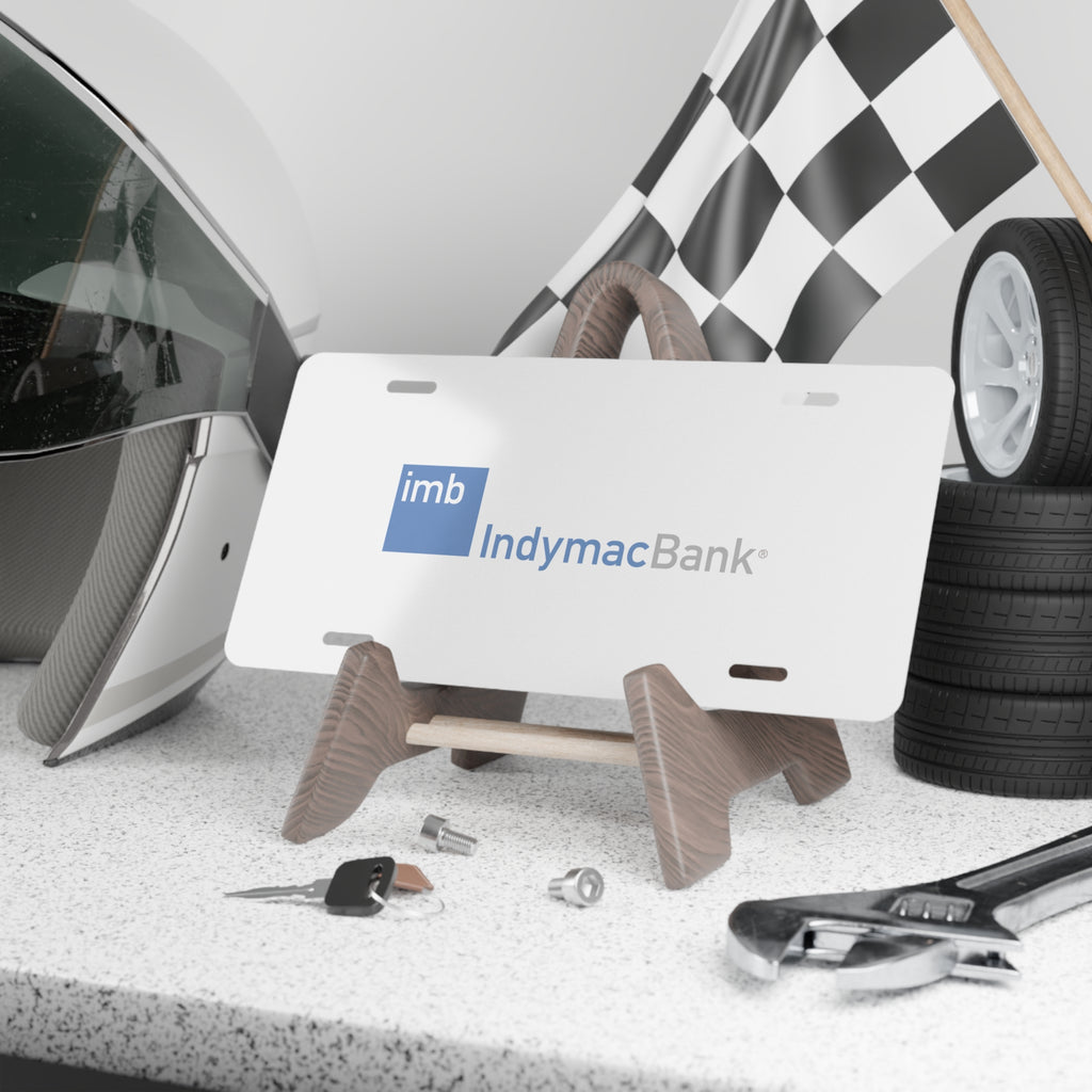 IndyMac Bank Vanity License Plate