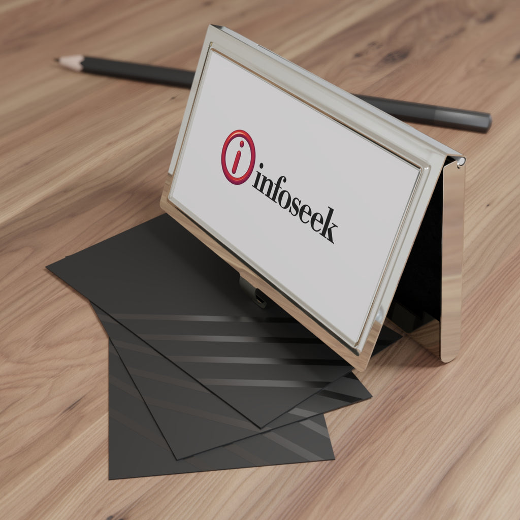 Infoseek Metal Business Card Holder