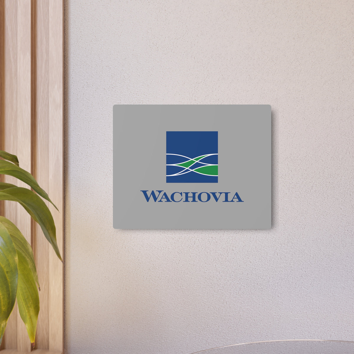 Wachovia Metal Sign