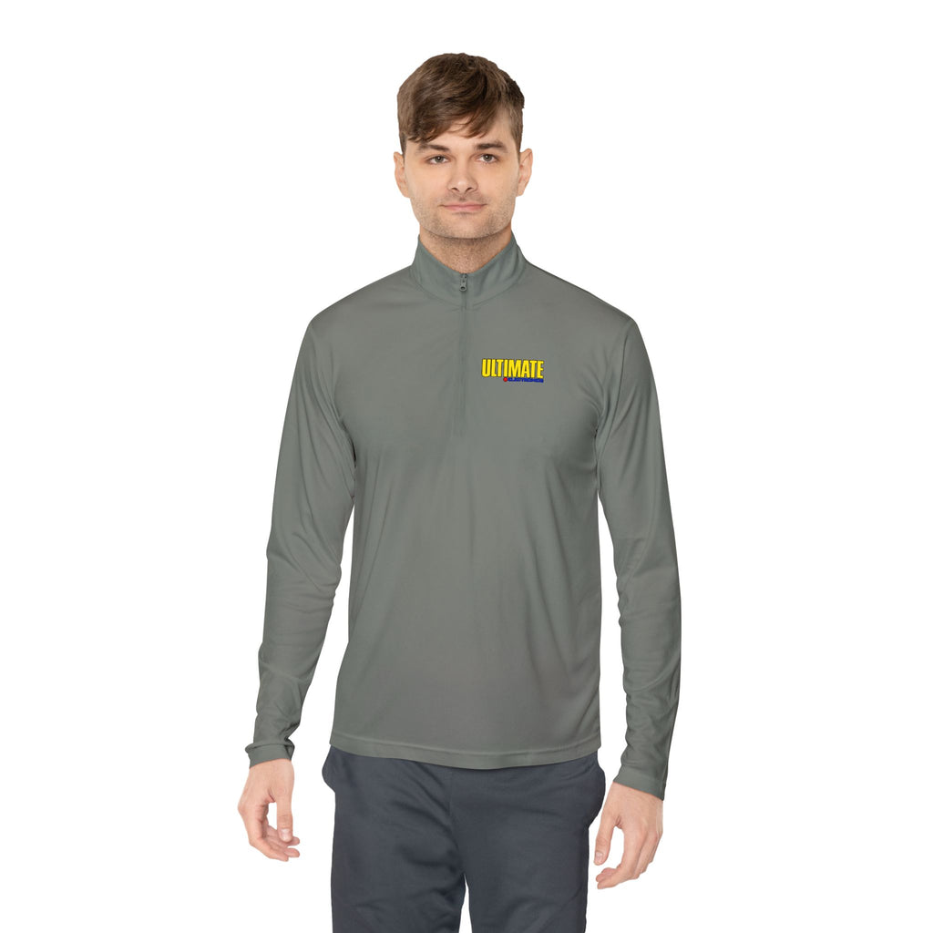 Ultimate Electronics Unisex Quarter Zip Pullover