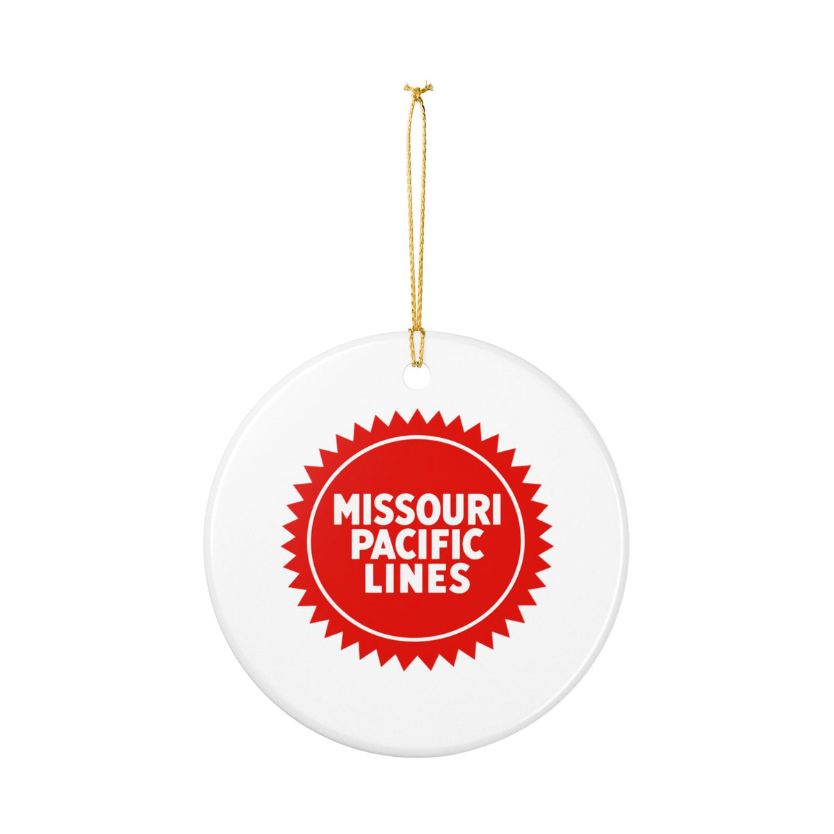 Missouri Pacific Railroad Ceramic Ornament