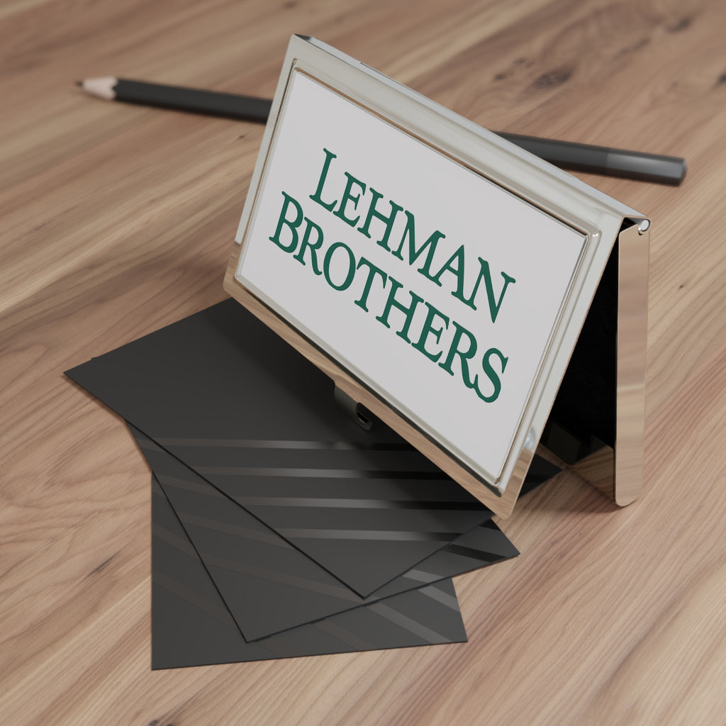 Lehman Brothers Metal Business Card Holder