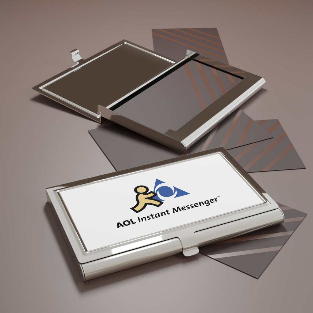 AOL Instant Messenger (AIM) Metal Business Card Holder