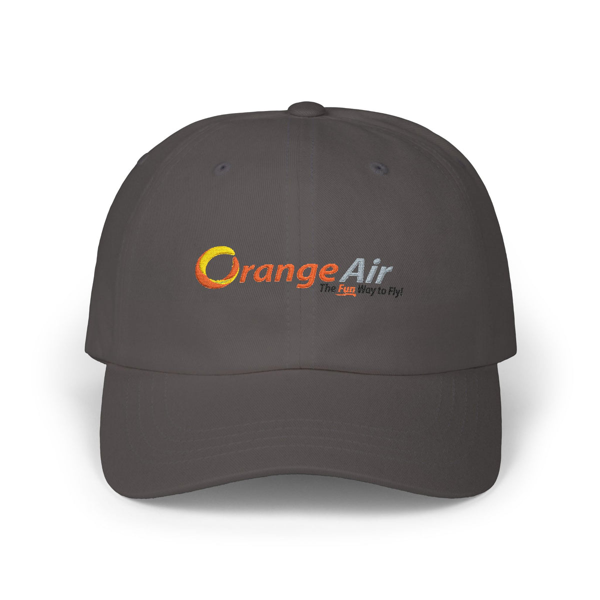 Orange Air Embroidered Dad Cap Hat