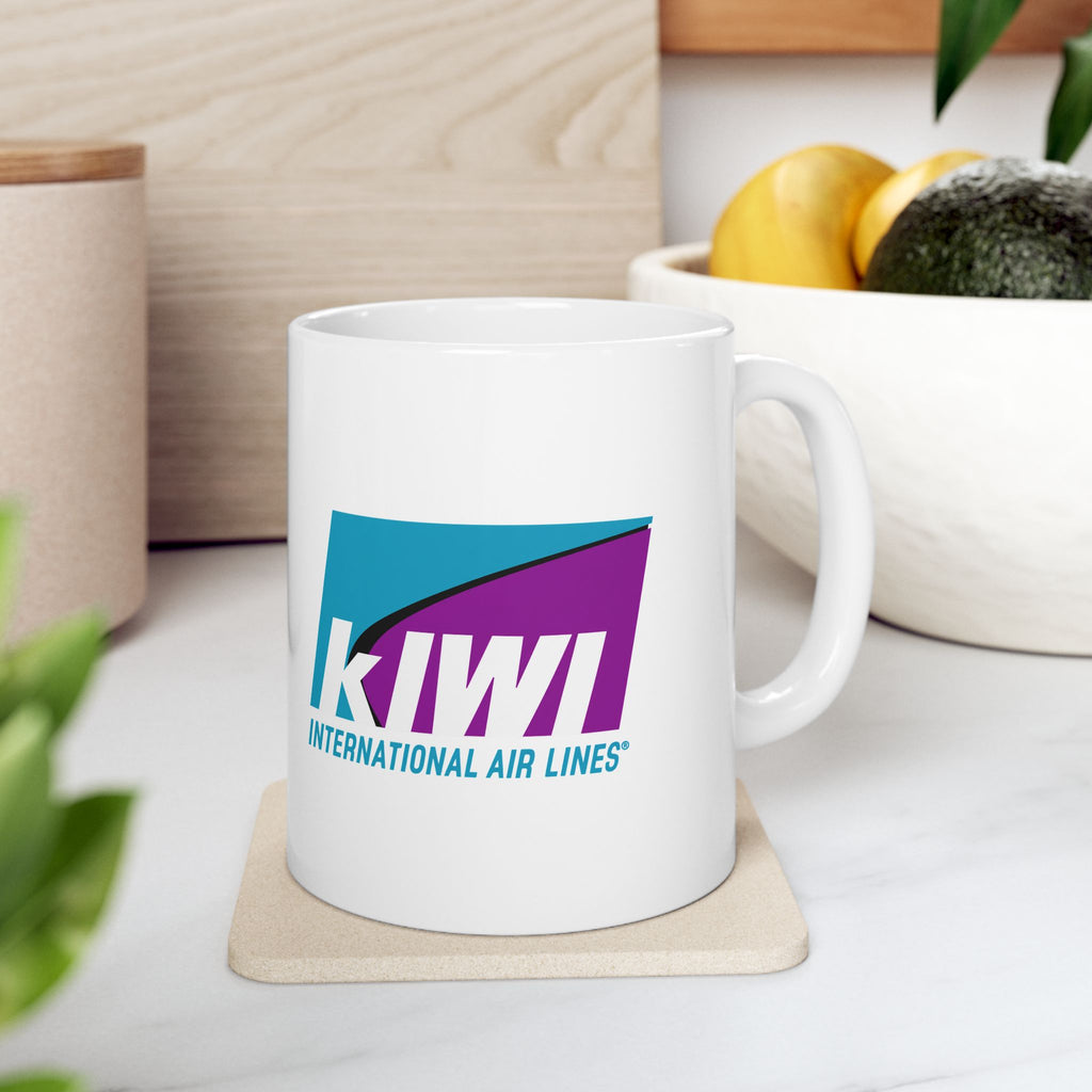 Kiwi International Air Lines Ceramic Coffee Mug