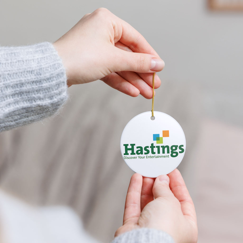 Hastings Entertainment Ceramic Ornament