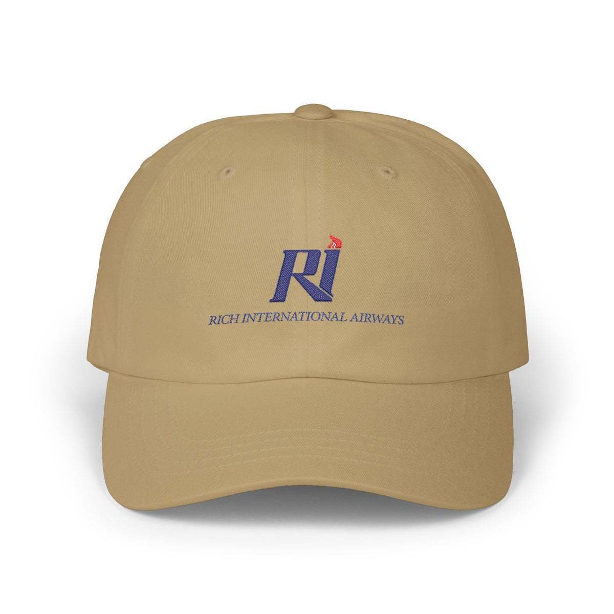 Rich International Airways Embroidered Dad Cap Hat