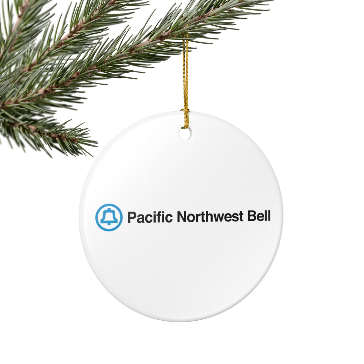 Pacific Northwest Bell Ceramic Ornament