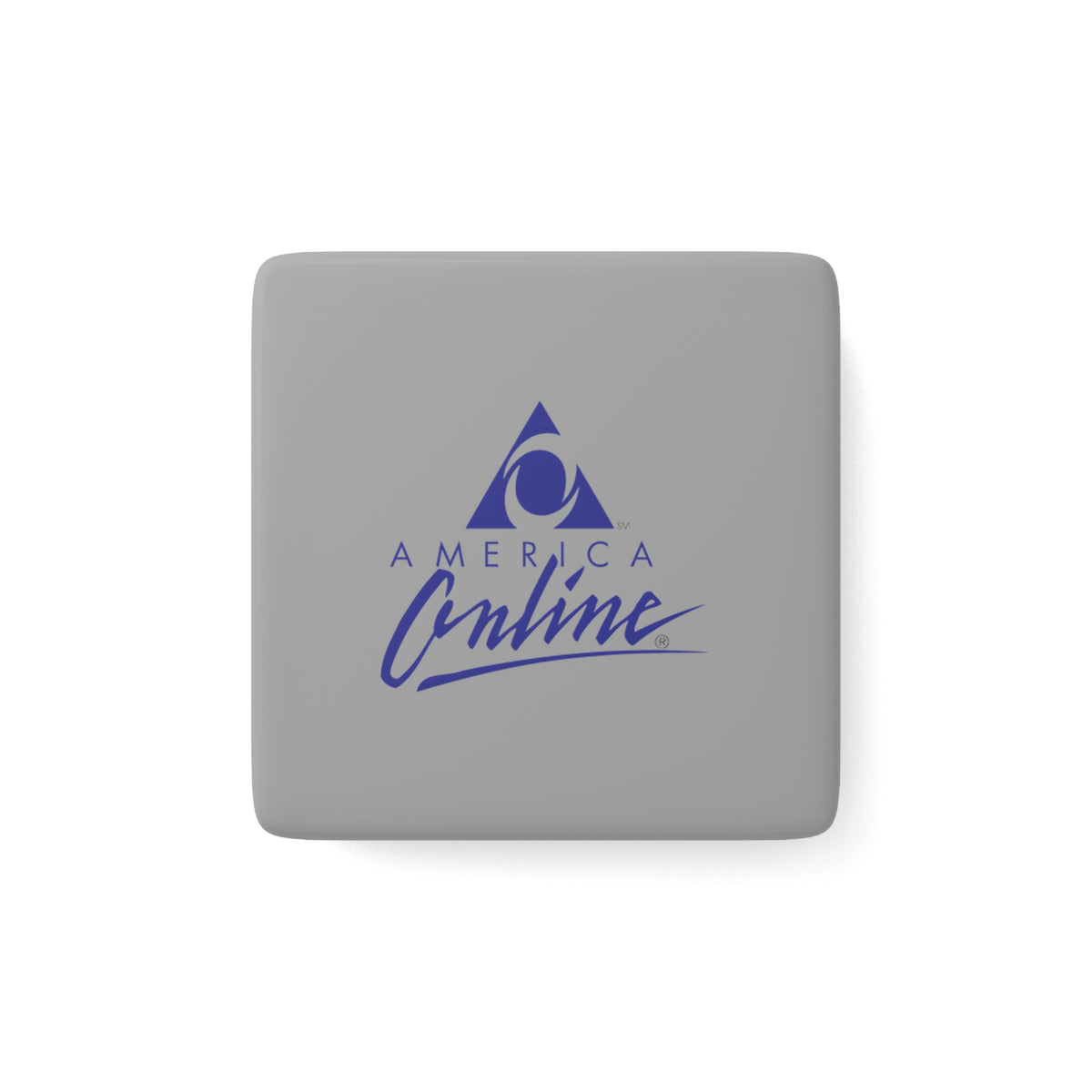 America Online (AOL) Square Porcelain Fridge Magnet