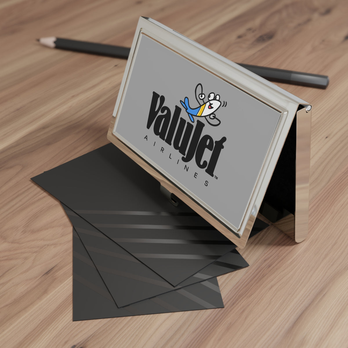 ValuJet Airlines Metal Business Card Holder