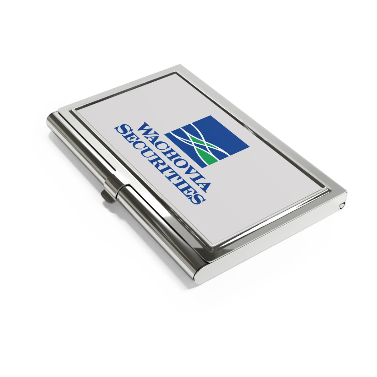 Wachovia Securities Metal Business Card Holder
