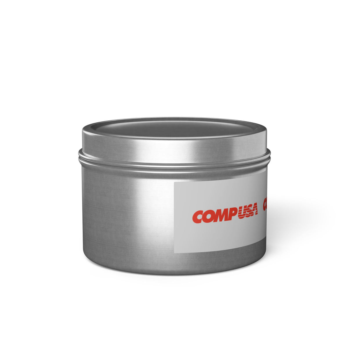 CompUSA Tin Candle