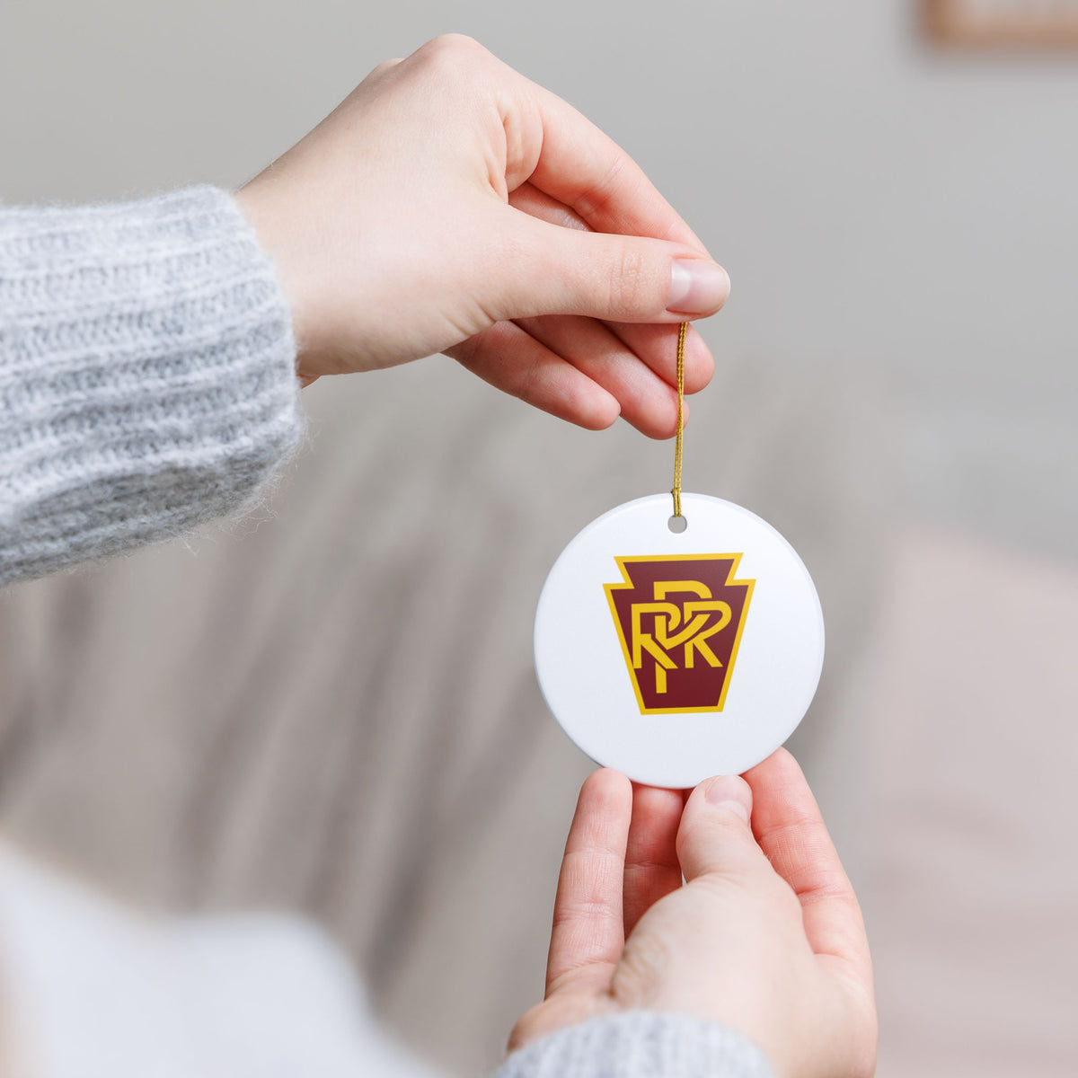 Pennsylvania Railroad Ceramic Ornament