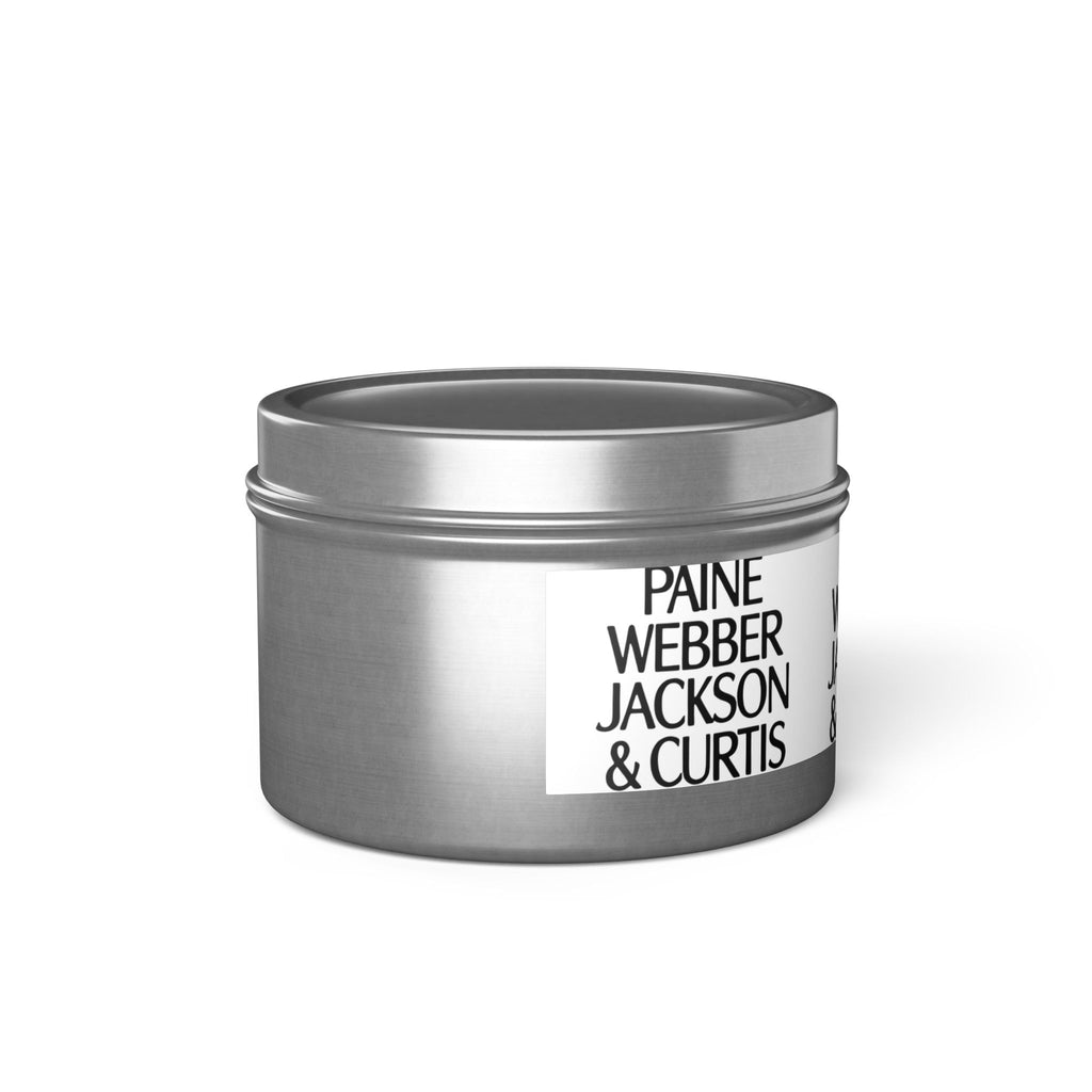 Paine Webber Jackson & Curtis Tin Candle