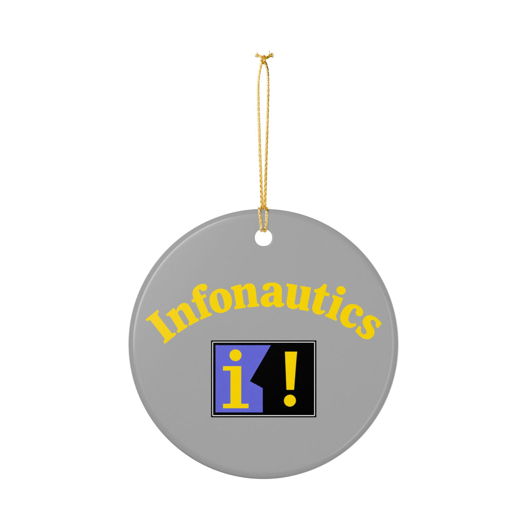 Infonautics Ceramic Ornament