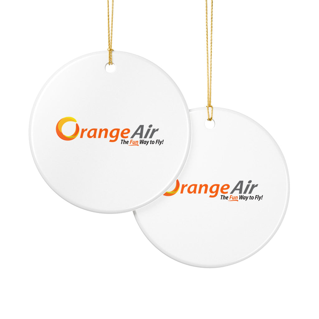 Orange Air Ceramic Ornament