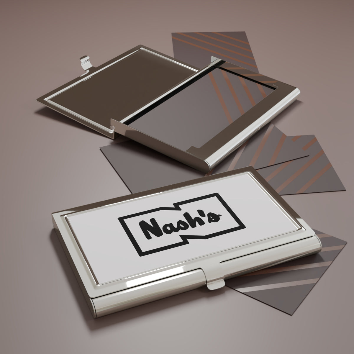 Nash's Metal Business Card Holder