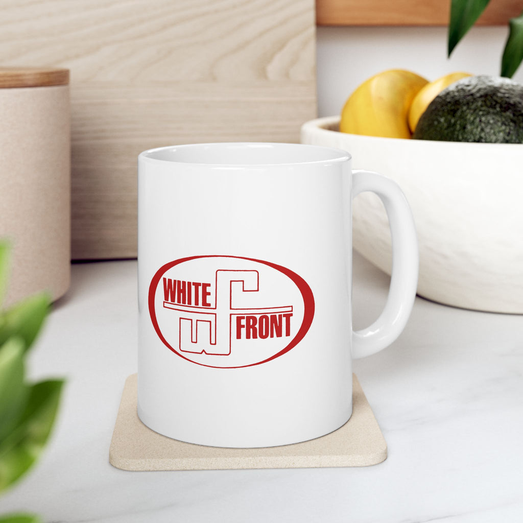 White Front Ceramic Coffee Mug