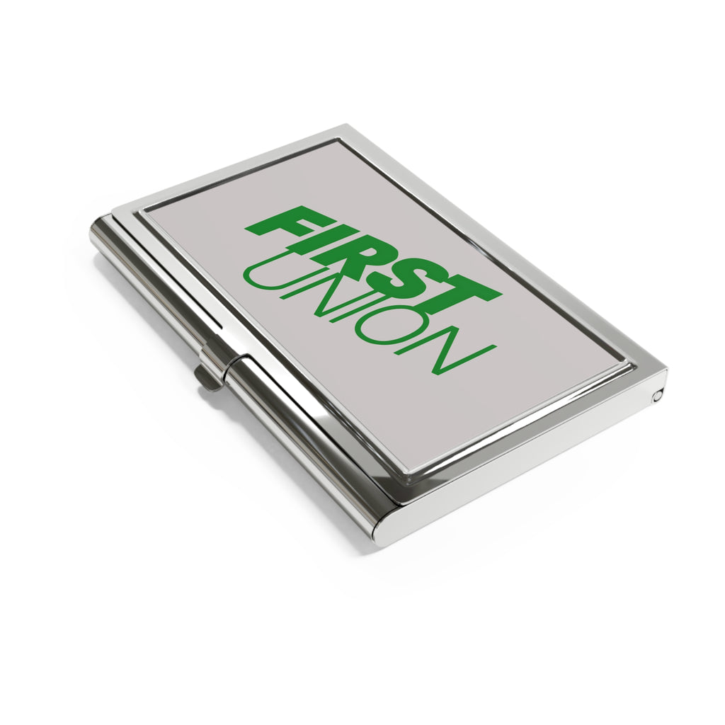First Union Metal Business Card Holder