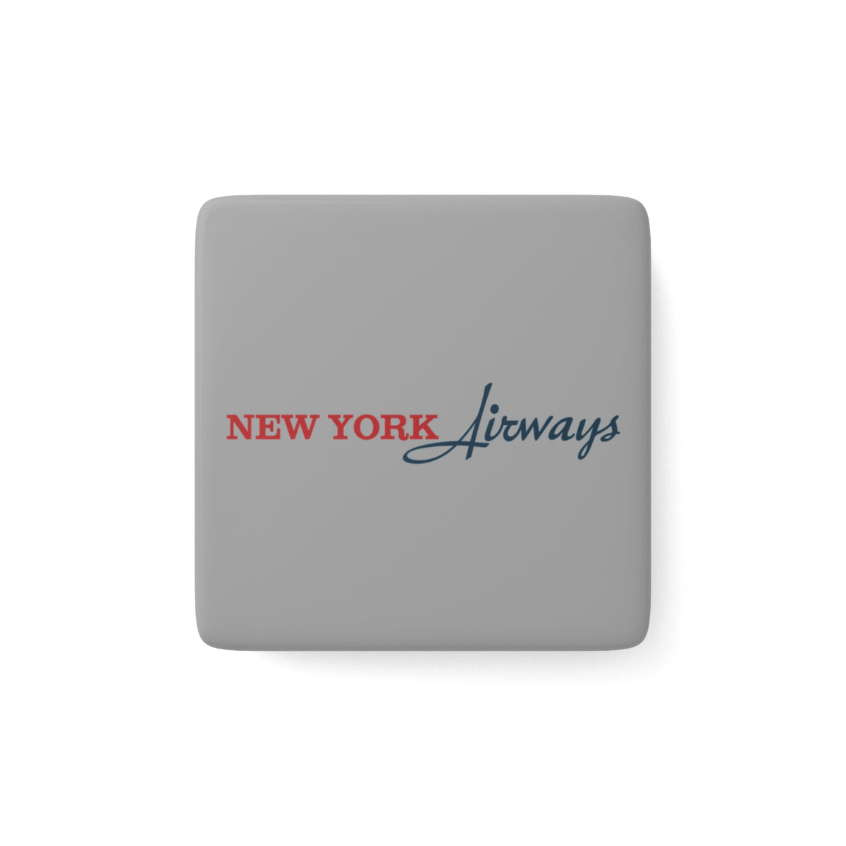 New York Airways Square Porcelain Fridge Magnet