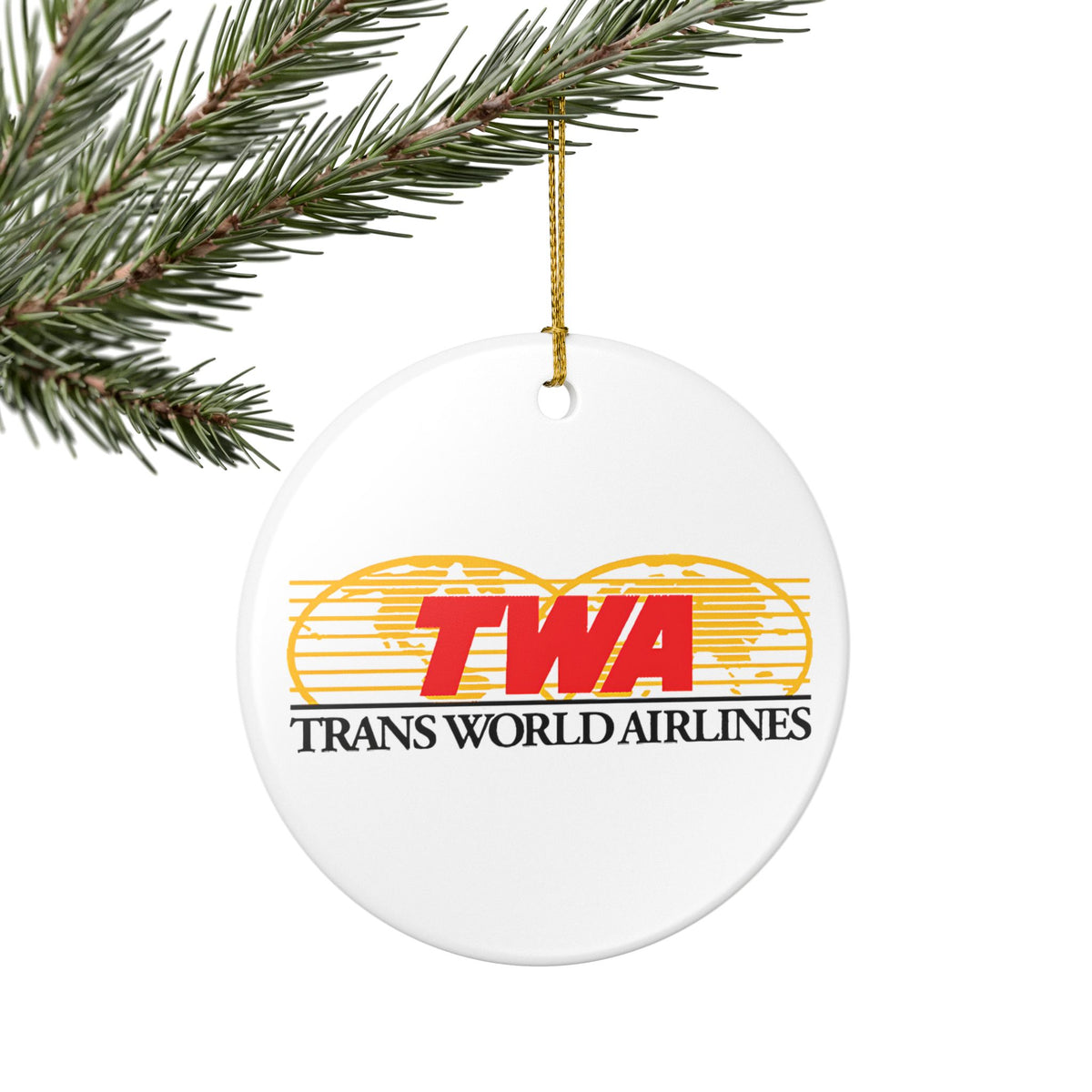 Trans World Airlines (TWA) Ceramic Ornament