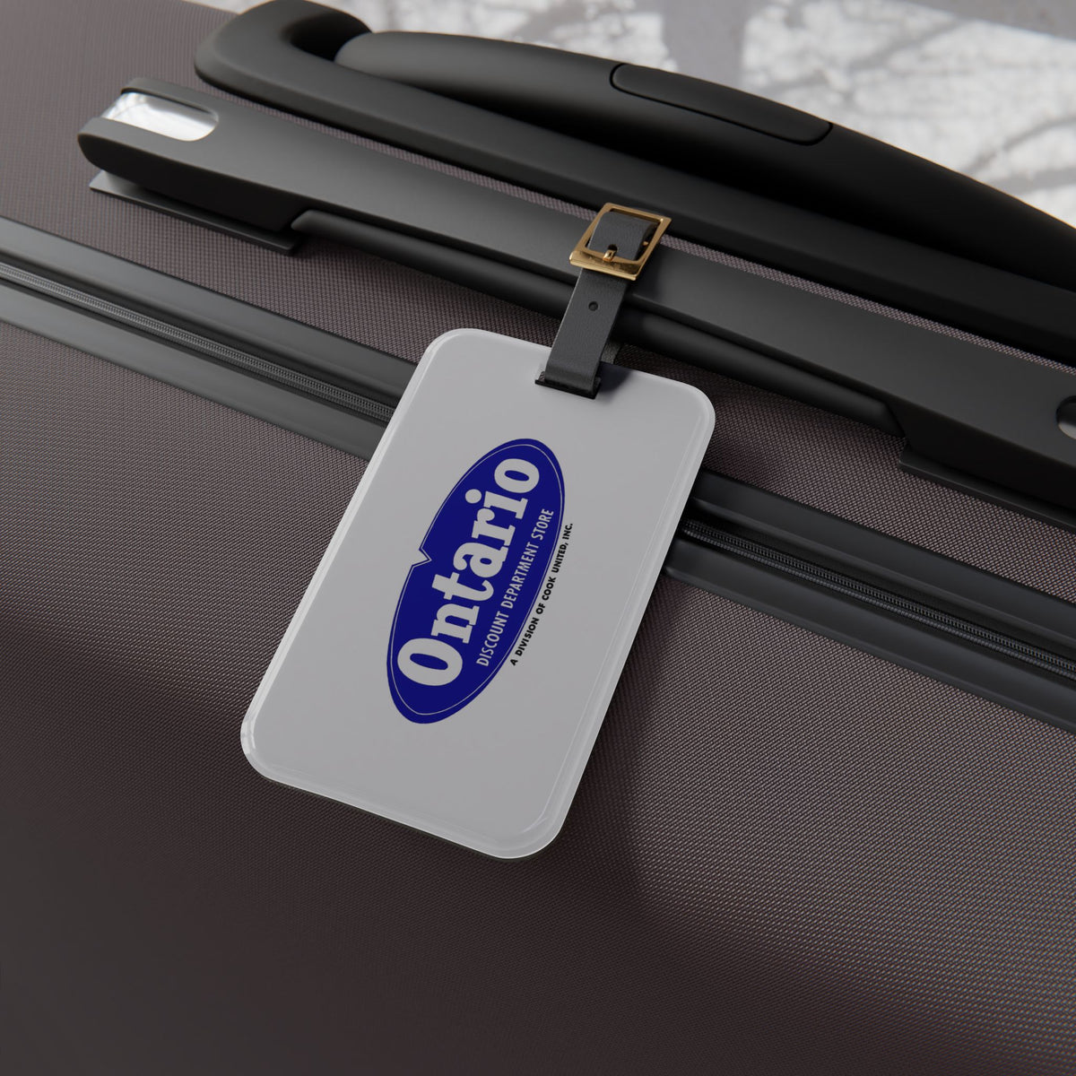 Ontario Discount Department Store Luggage Tag