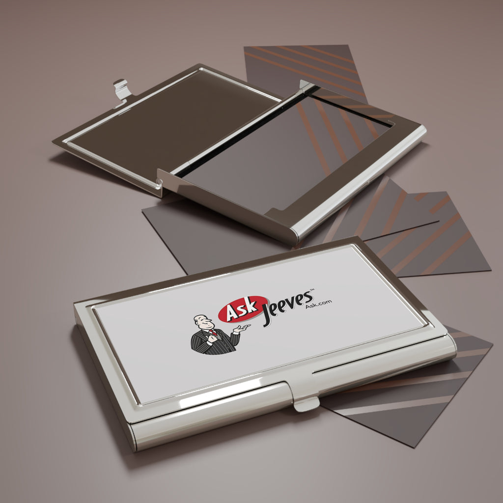 Ask Jeeves Metal Business Card Holder