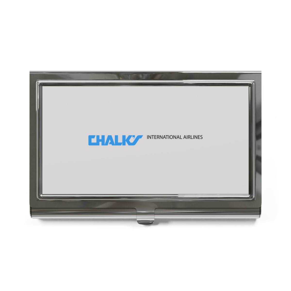Chalk's International Airlines Metal Business Card Holder