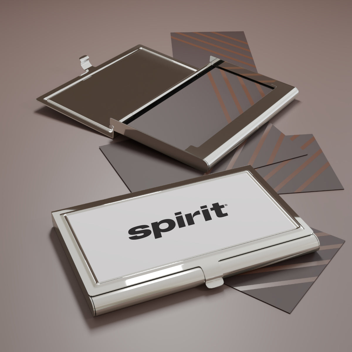 Spirit Airlines Metal Business Card Holder