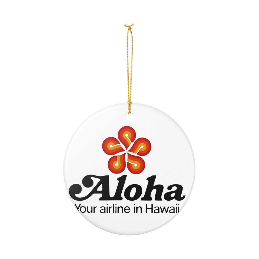 Aloha Airlines Ceramic Ornament