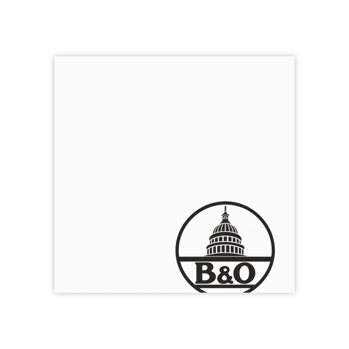 Baltimore and Ohio Railroad Sticky Post-it Note Pad