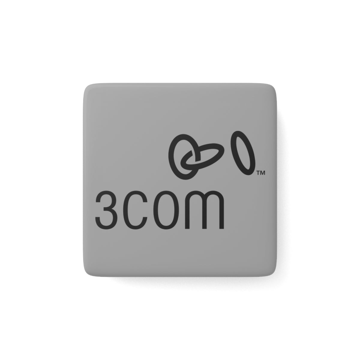 3Com Corporation Square Porcelain Fridge Magnet