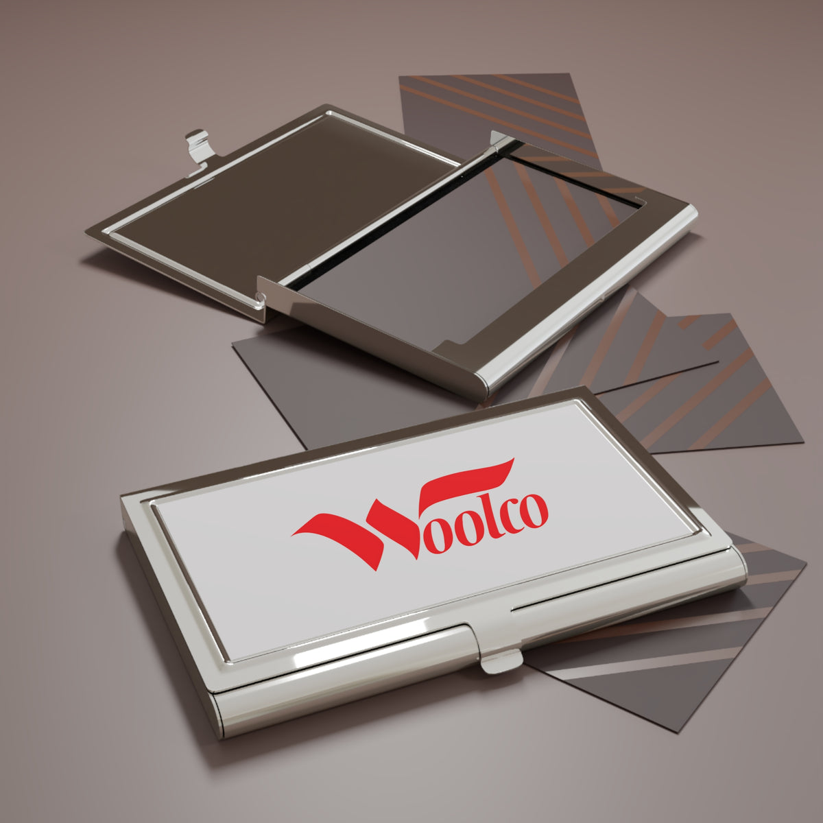 Woolco Metal Business Card Holder