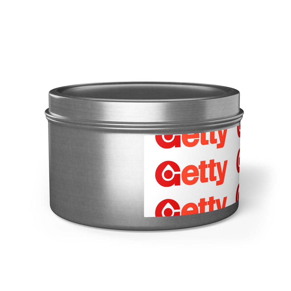 Getty Oil Tin Candle