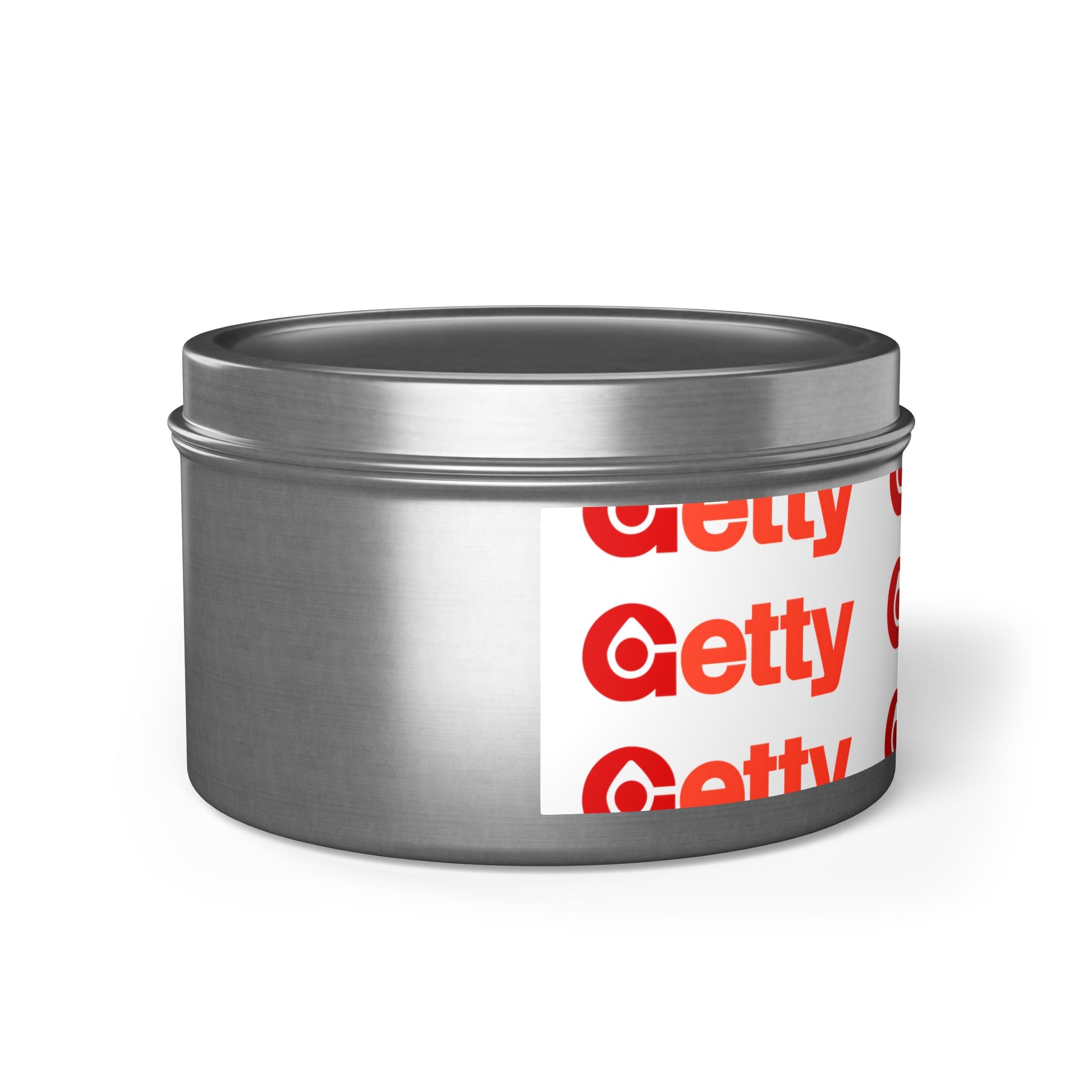 Getty Oil Tin Candle