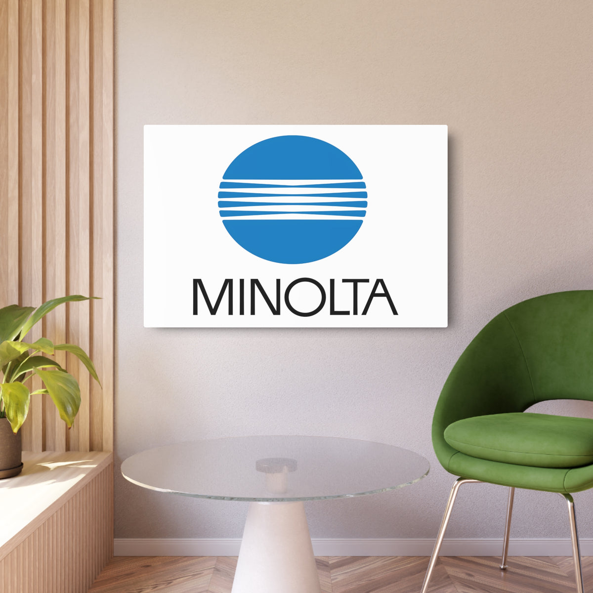 Minolta Metal Sign