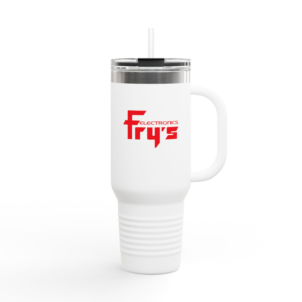 Fry's Electronics 40oz Insulated Travel Mug Stainless Tumbler