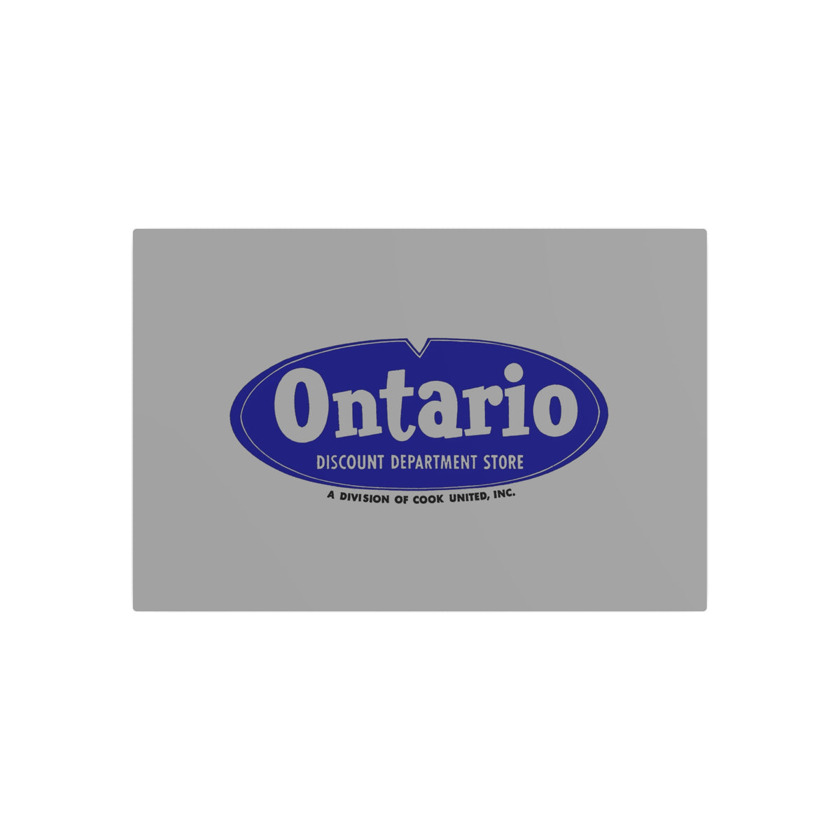 Ontario Discount Department Store Metal Sign