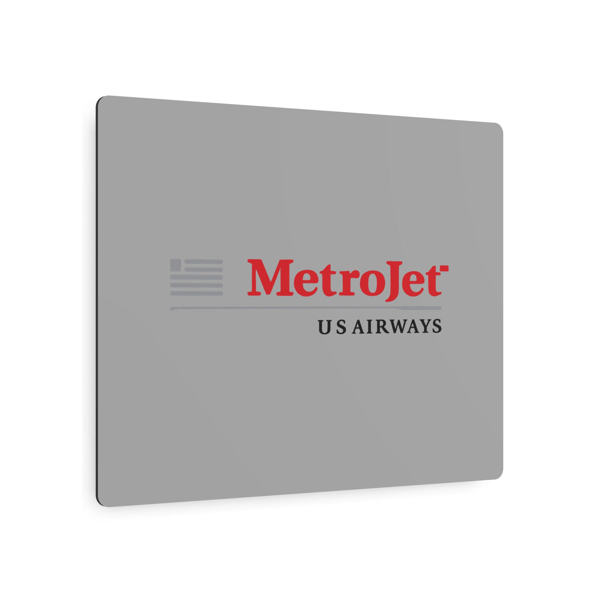 MetroJet Metal Sign