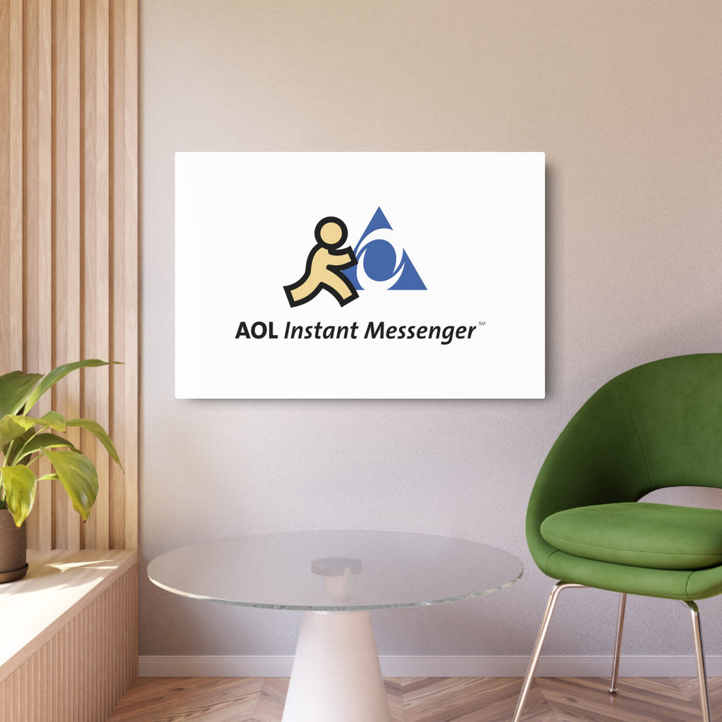 AOL Instant Messenger (AIM) Metal Sign
