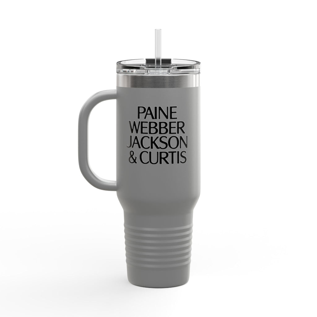 Paine Webber Jackson & Curtis 40oz Insulated Travel Mug Stainless Tumbler