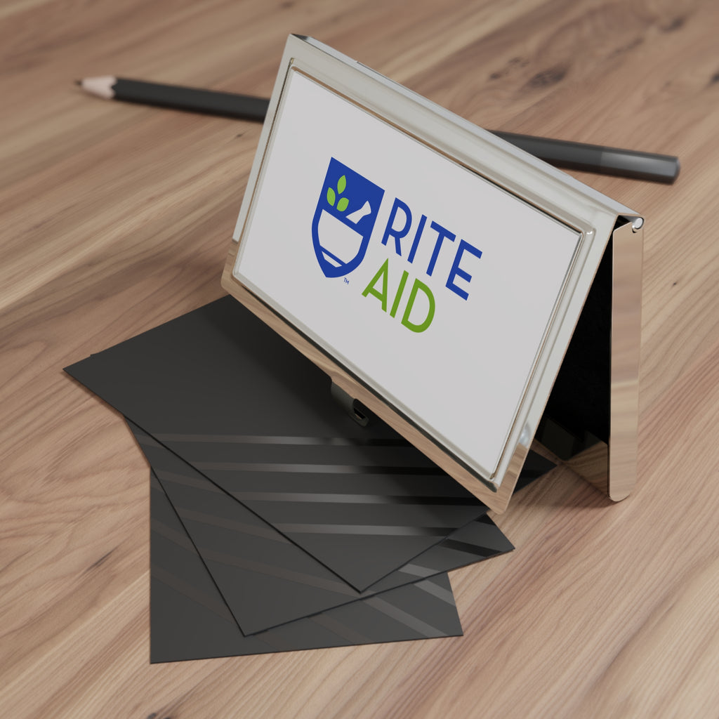 Rite Aid Metal Business Card Holder