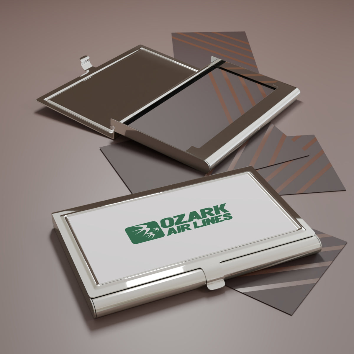 Ozark Air Lines Metal Business Card Holder