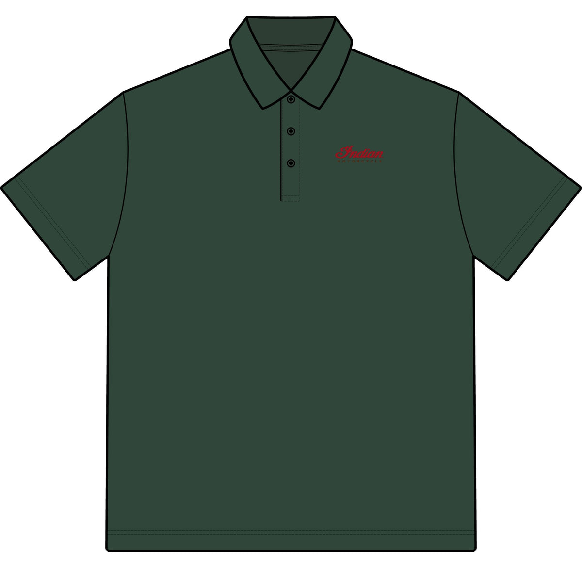 Indian Motorcycle Cotton Polo Shirt