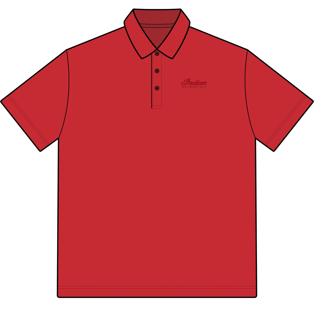 Indian Motorcycle Cotton Polo Shirt