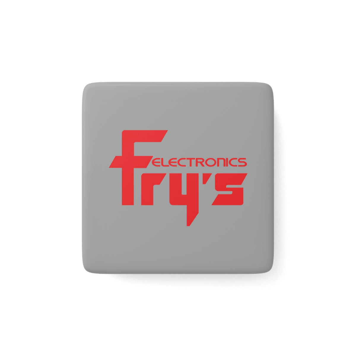Fry's Electronics Square Porcelain Fridge Magnet
