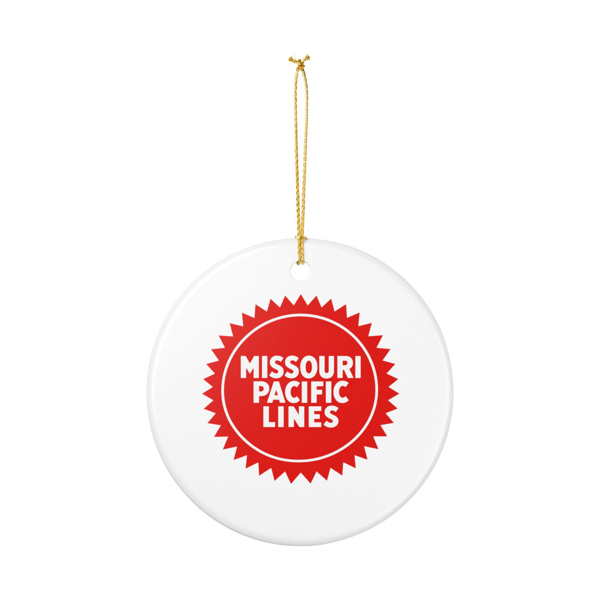 Missouri Pacific Railroad Ceramic Ornament