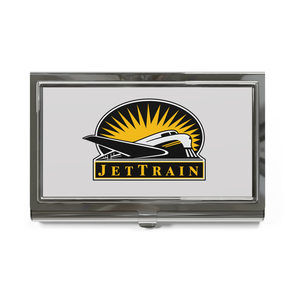 Bombardier JetTrain Metal Business Card Holder