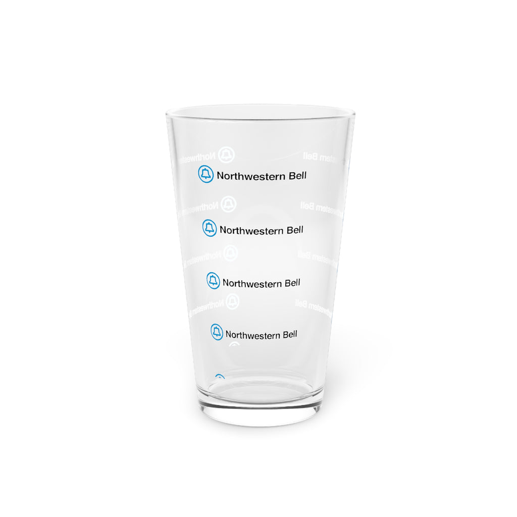 Northwestern Bell 16oz Pint Glass
